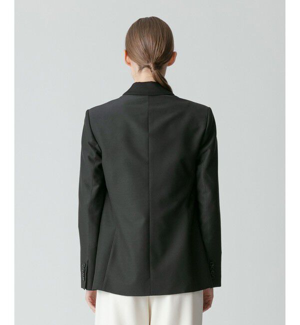 allureville「ウールシルクシャンタンタキシードジャケット」|テーラードジャケット|