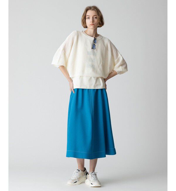 allureville「リノツイルステッチフレアースカート」|フレア|