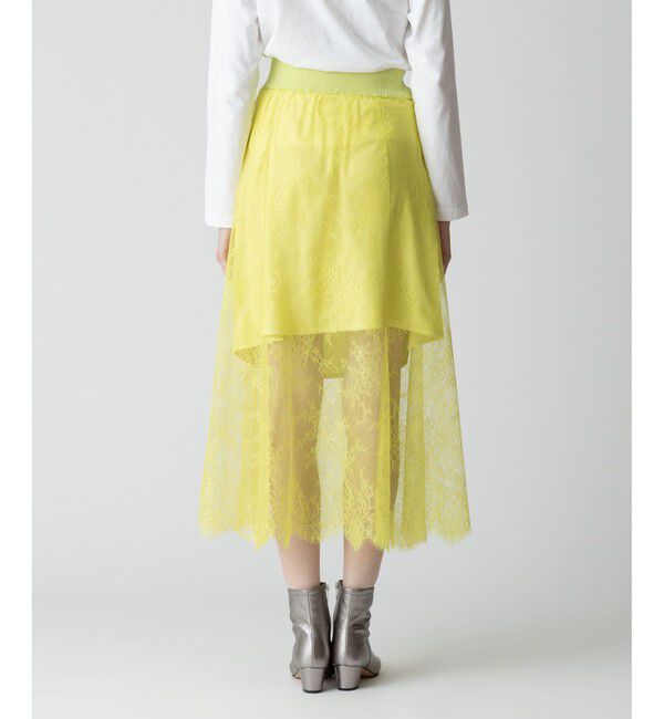 allureville「フラワーレースシースルースカート」|スカート|
