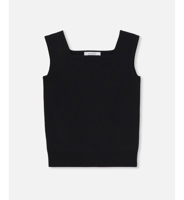 LOULOU WILLOUGHBY「◇【LOULOU WILLOUGHBY】スクエアタンク」|ニット・セーター|ブラック