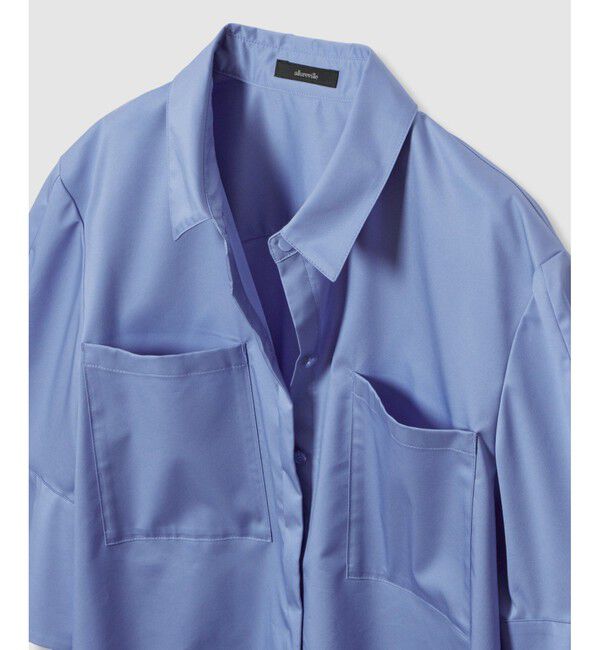 allureville「コットン混ストレッチブロードシャツ」|シャツ・ブラウス|