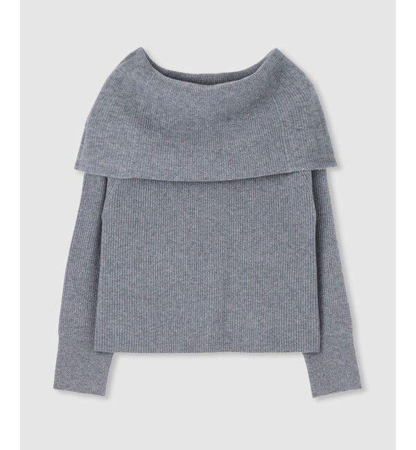 allureville「ビッグカラー2WAYネックプルオーバー」|ニット・セーター|