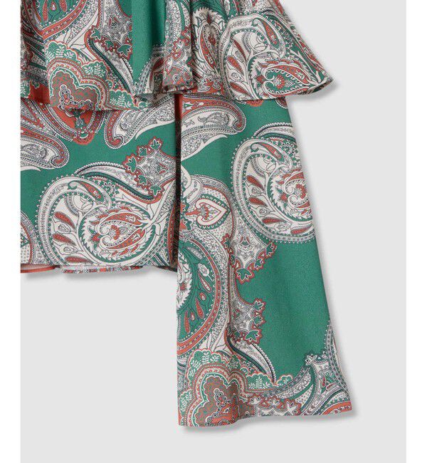 LOULOU WILLOUGHBY「【LOULOU WILLOUGHBY】RATTIペイズリーオフショルブラウス」|シャツ・ブラウス|