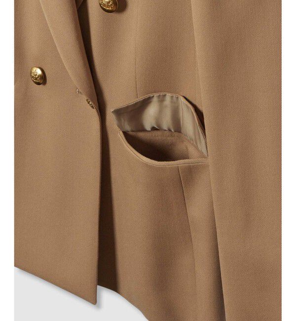 LOULOU WILLOUGHBY「【LOULOU WILLOUGHBY】ウール混チノダブルジャケット」|テーラードジャケット|