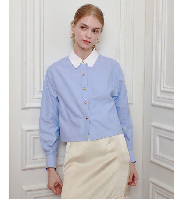 LOULOU WILLOUGHBY「【LOULOU WILLOUGHBY】クレリックシャツ」|シャツ・ブラウス|