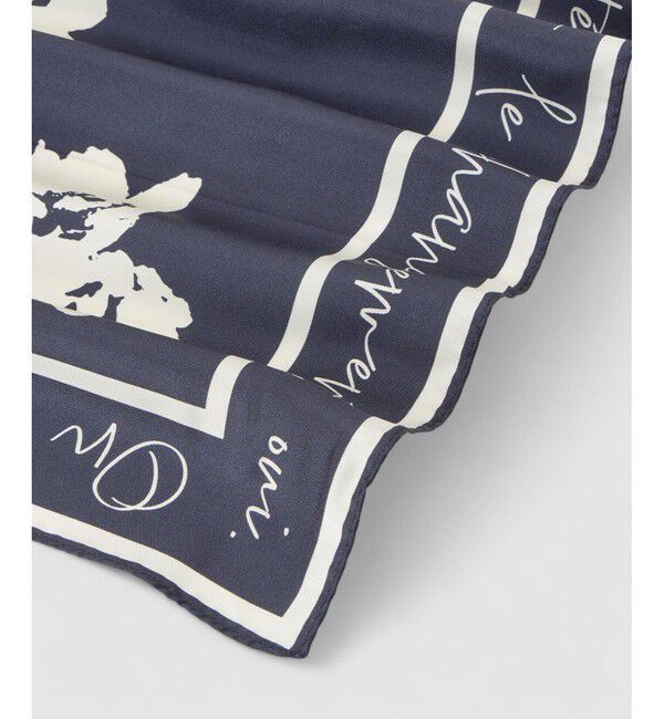 allureville「スケッチフラワースカーフ」|バンダナ・スカーフ|