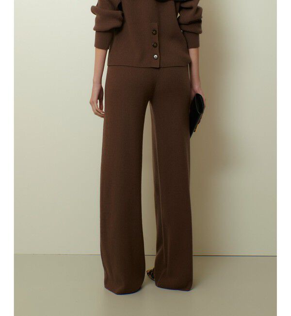 allureville「ウールリブニットパンツ」|チノ|