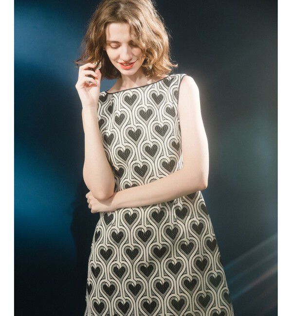 LOULOU WILLOUGHBY「【LOULOU WILLOUGHBY】NEONハートJQミニワンピース」|ワンピース|ホワイト系