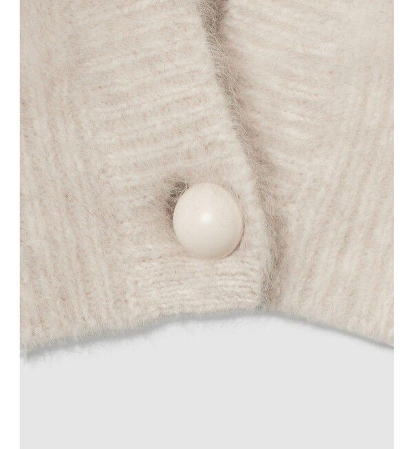 LOULOU WILLOUGHBY「【LOULOU WILLOUGHBY】カシミヤブレンドファー加工Ｖカーディガン」|カーディガン|