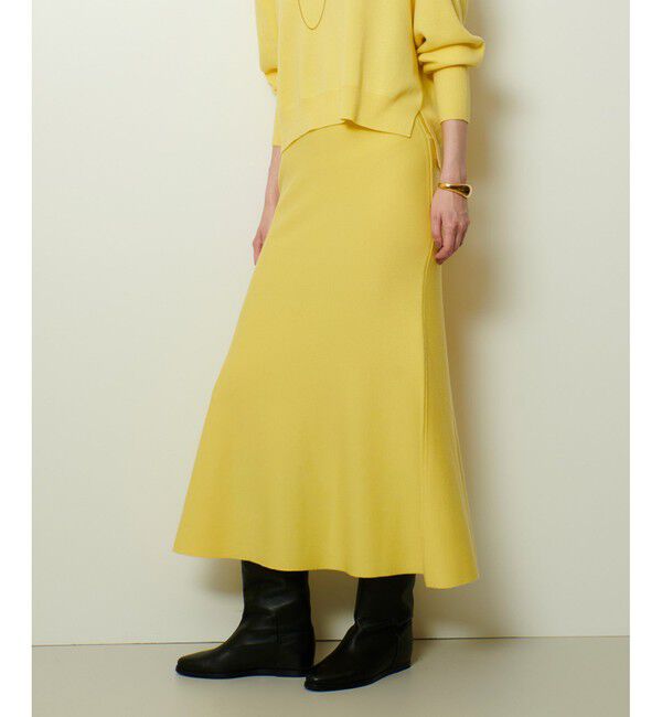 allureville「ウール混Ｗフェイスナローマーメイドスカート」|スカート|