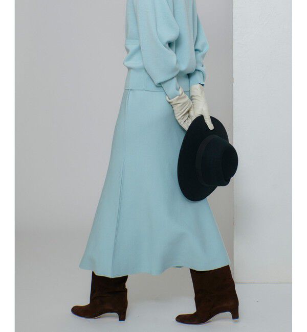 allureville「ウール混Ｗフェイスナローマーメイドスカート」|スカート|