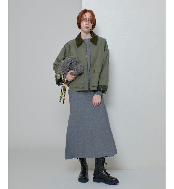 allureville「ウール混Ｗフェイスナローマーメイドスカート」|スカート|