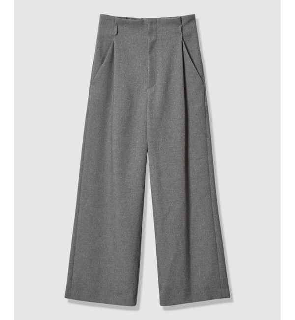 allureville「ウールライクフランネルヨークレスパンツ」|チノ|