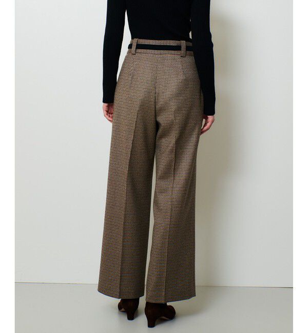 allureville「CHIC TWEEDベイカーパンツ」|スラックス|