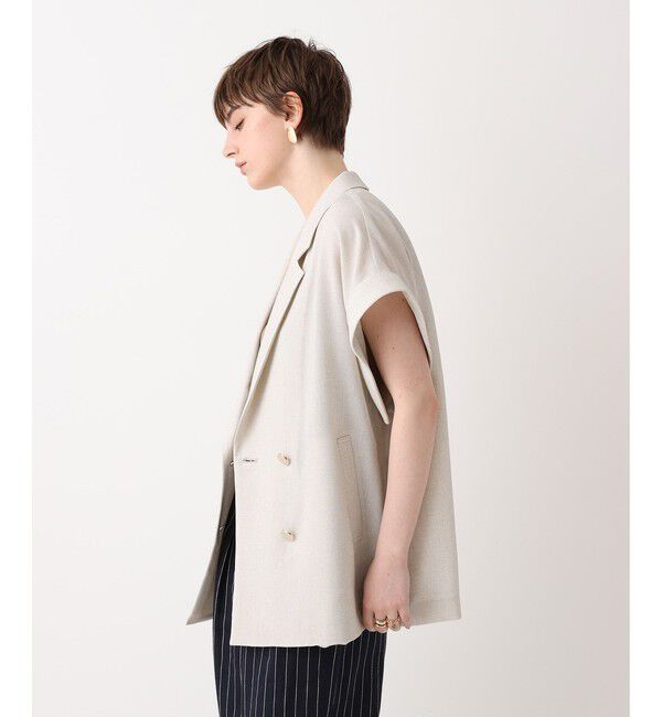 allureville「◇スラブメッシュフレンチスリーブジャケット」|テーラードジャケット|