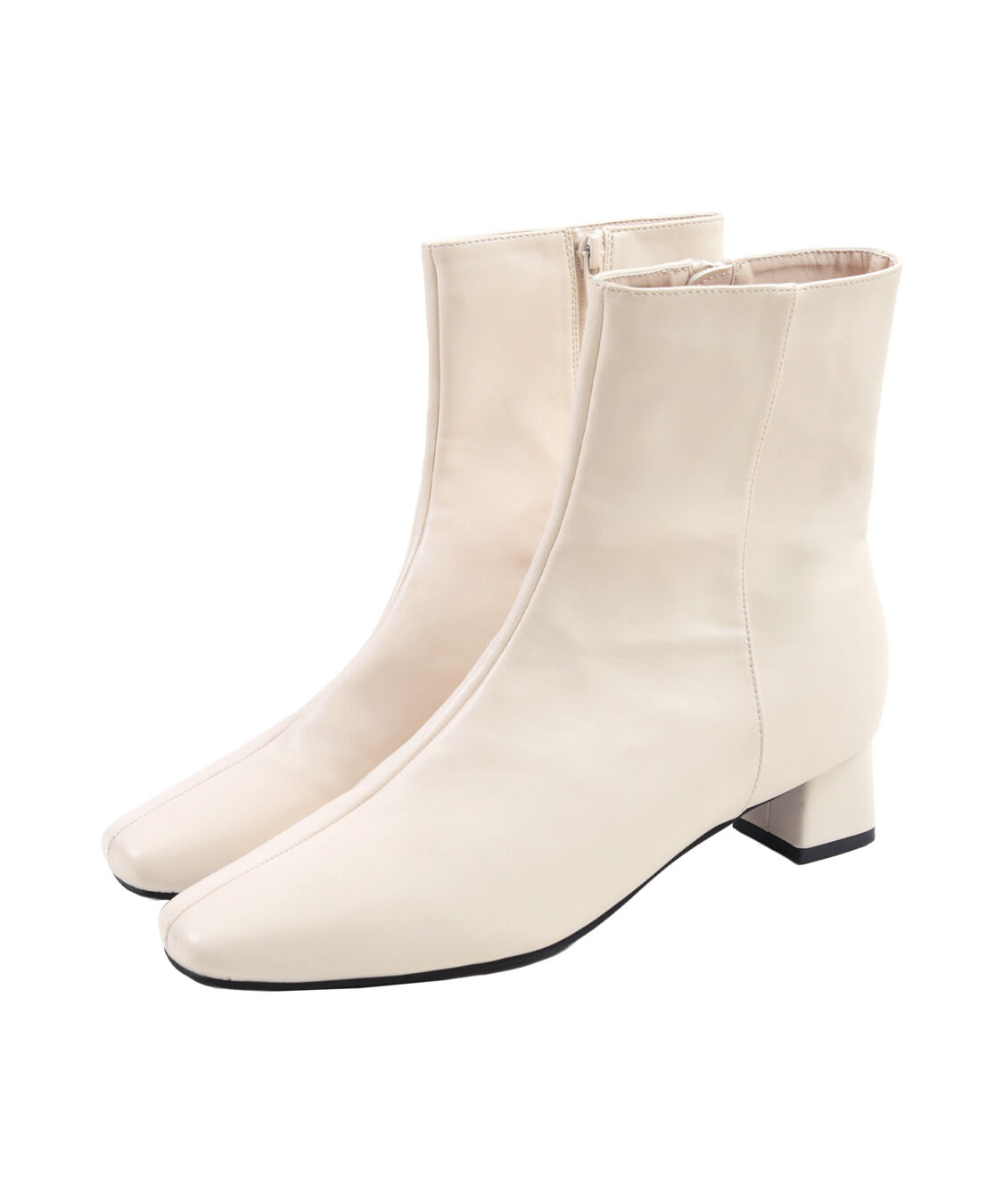 ur's「4.5cmスクエアトゥブーツ」|ショートブーツ|