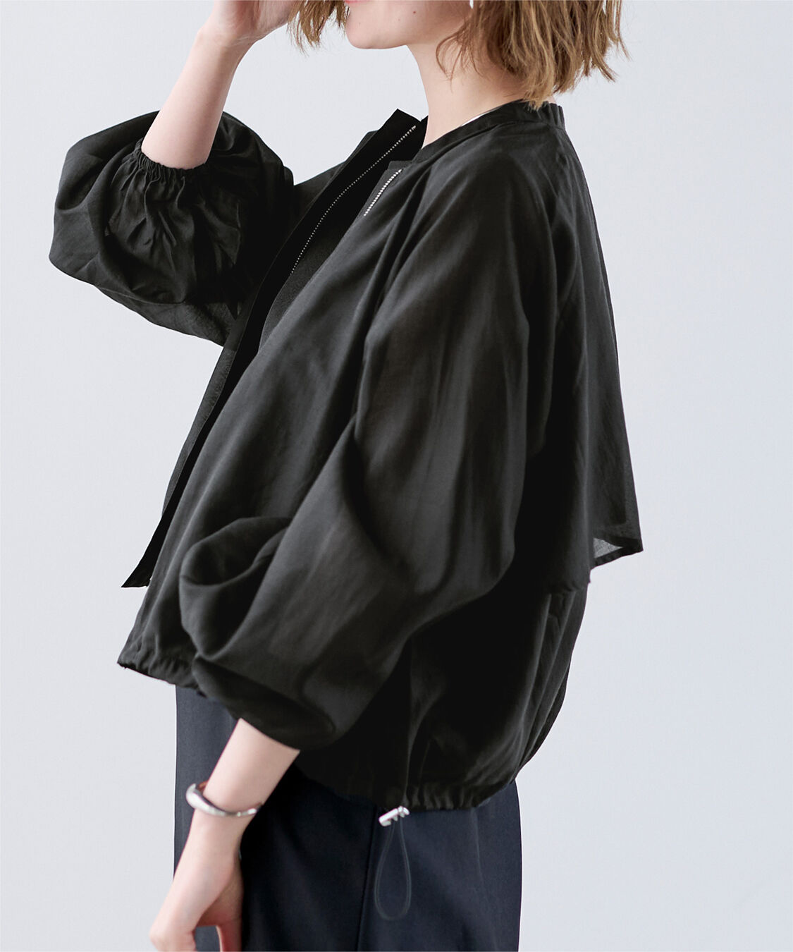 ur's「ドローストリングシアーブルゾン」|ブルゾン・スタジャン|