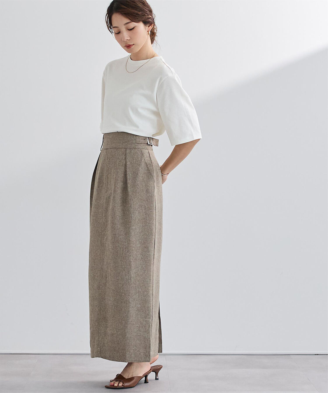 ur's「汗染み防止クロップドTシャツ」|Tシャツ・カットソー|