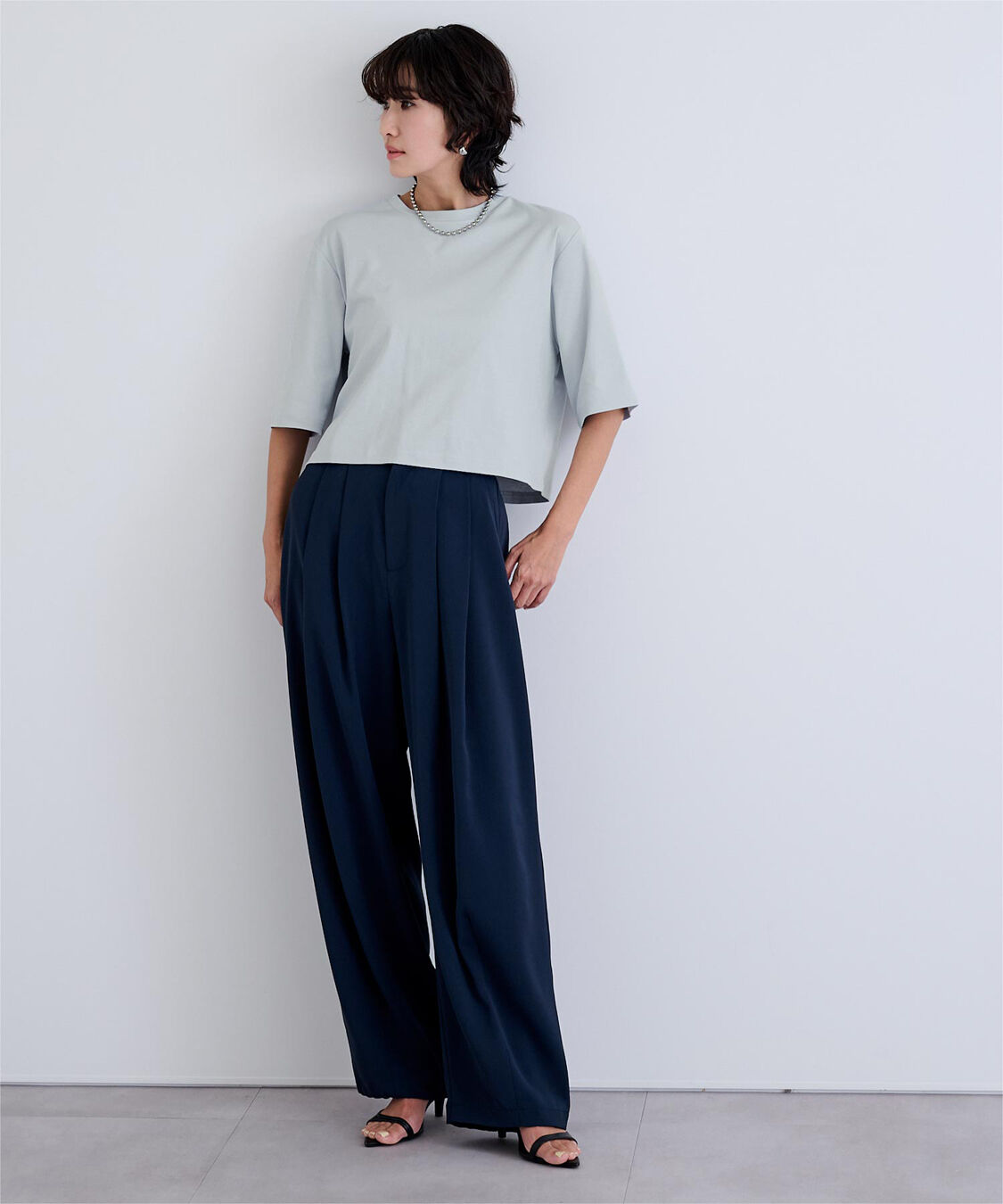 ur's「汗染み防止クロップドTシャツ」|Tシャツ・カットソー|