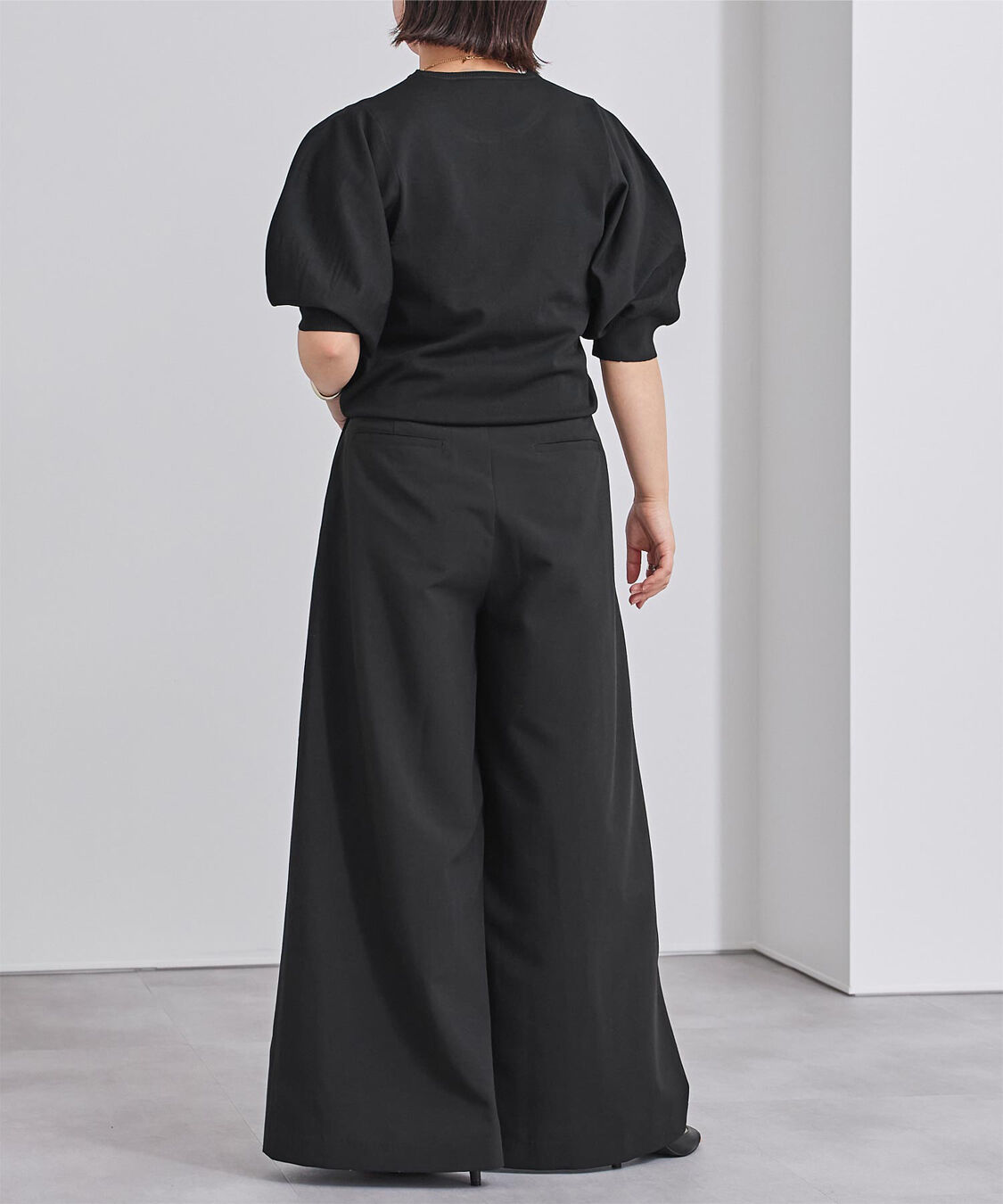 ur's「ｽﾎﾟﾝﾃﾞｨｯｼｭﾊﾟﾌｽﾘｰﾌﾞﾆｯﾄ」|ニット・セーター|