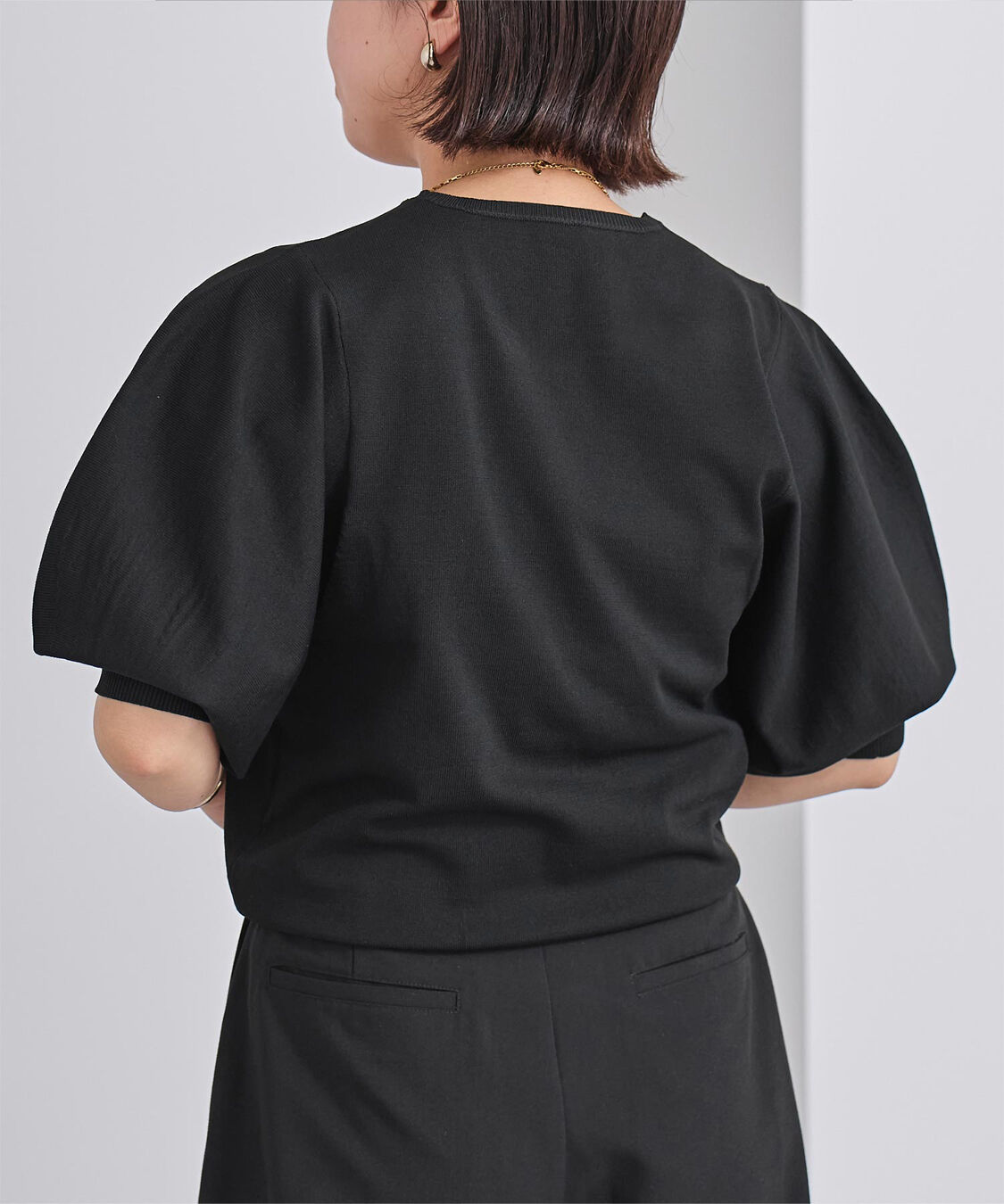 ur's「ｽﾎﾟﾝﾃﾞｨｯｼｭﾊﾟﾌｽﾘｰﾌﾞﾆｯﾄ」|ニット・セーター|