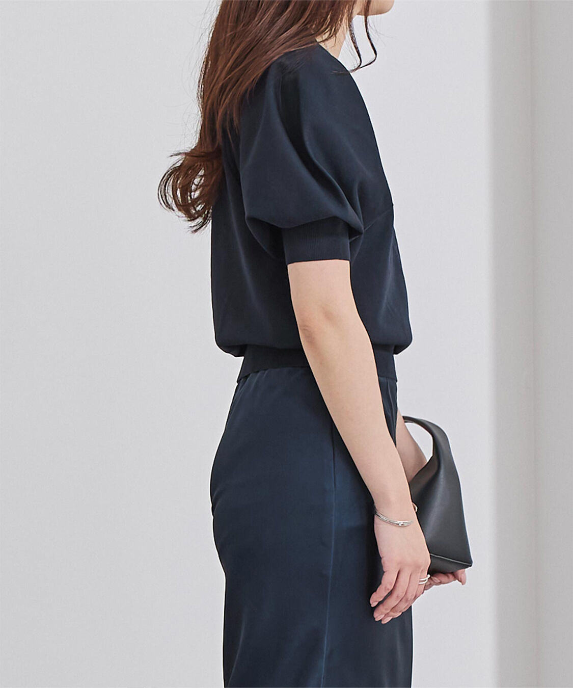 ur's「ｽﾎﾟﾝﾃﾞｨｯｼｭﾊﾟﾌｽﾘｰﾌﾞﾆｯﾄ」|ニット・セーター|