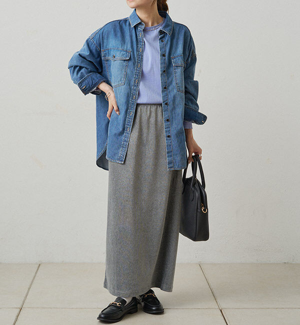  「【サイズ展開/＠yns628＆＠e_r_i_125企画】ストレッチコールスカート」|スカート|