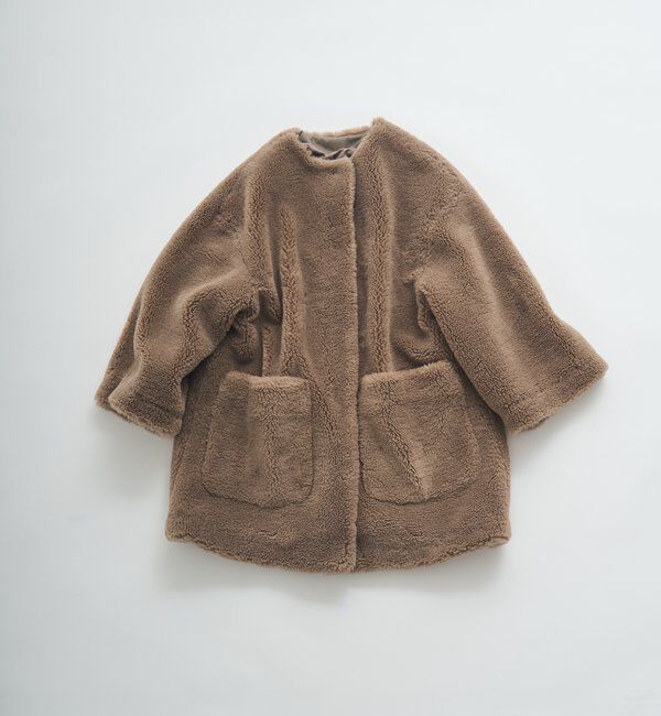  「リサイクルボアノーカラーコート」|ノーカラーコート|