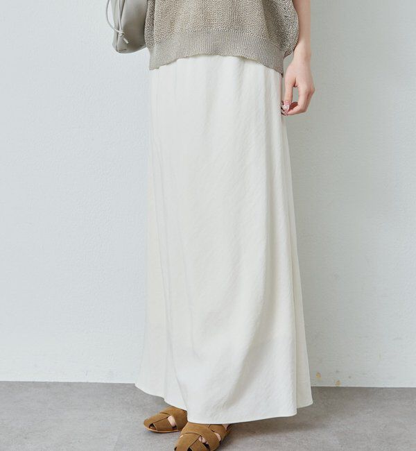  「ソフトツイルセミフレアスカート」|スカート|