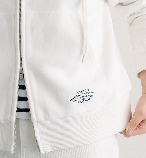  「ダブルジップ裏毛スウェットパーカー」|パーカー|