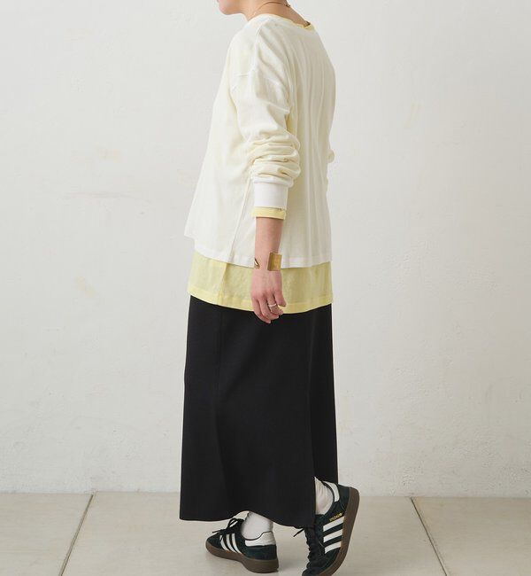  「【春カラーで登場！】コットンシアーカットソー」|プルオーバー|