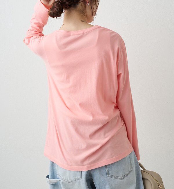  「【春カラーで登場！】コットンシアーカットソー」|プルオーバー|