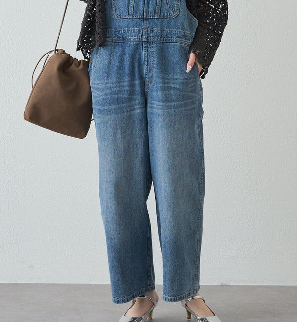  「綿麻デニムサロペット」|その他|