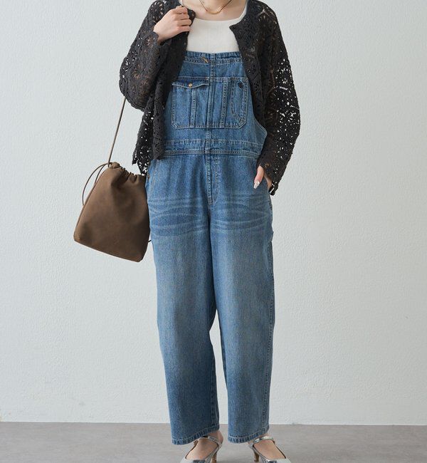  「綿麻デニムサロペット」|その他|