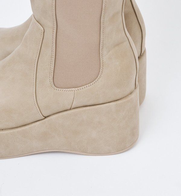  「【マイナス3キロ見え/SNSで話題】厚底サイドゴアロングブーツ」|その他|