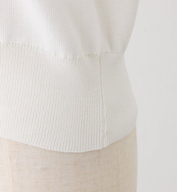  「レースロゴ半袖ニット」|ニット・セーター|