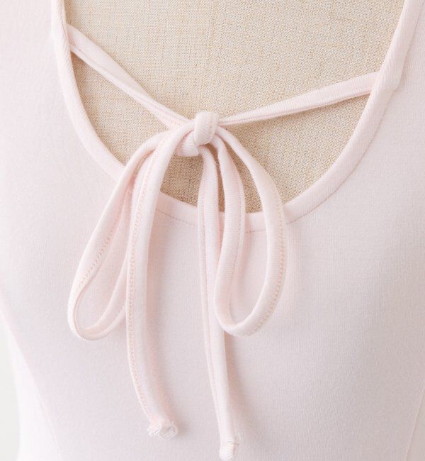  「リボン付き裾フリルペプラムトップス」|プルオーバー|