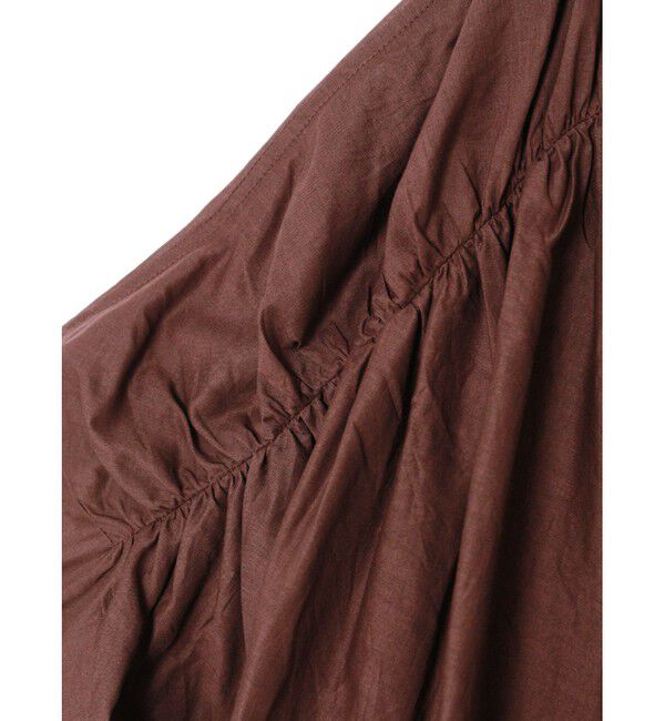 mizuiro ind「mizuiro ind バックギャザーワイドシャツ」|シャツ・ブラウス|