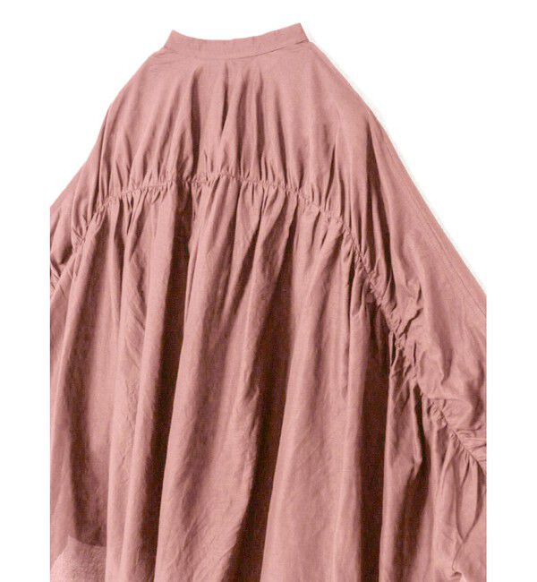 mizuiro ind「mizuiro ind バックギャザーワイドシャツ」|シャツ・ブラウス|