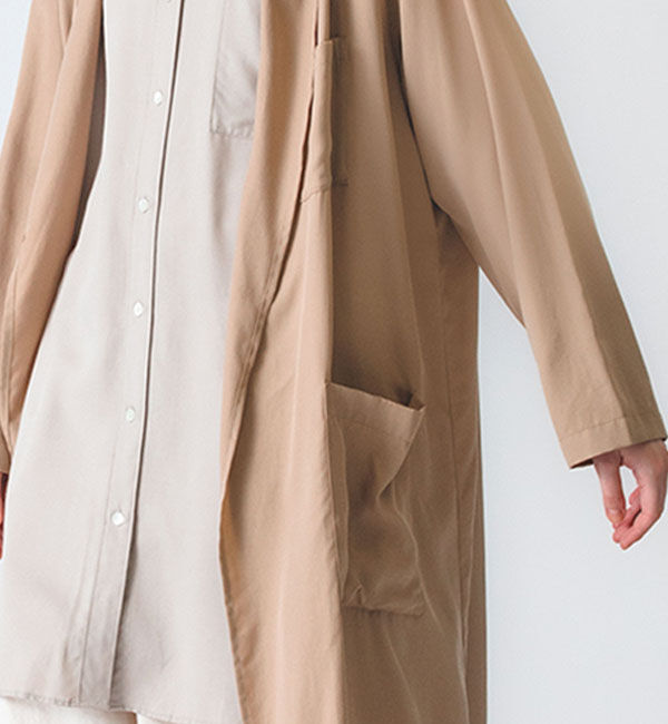 mizuiro ind「mizuiro ind ドレープガウンコート」|カーディガン|