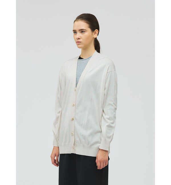 mizuiro ind「mizuiro ind Vネックワイドカーディガン」|カーディガン|