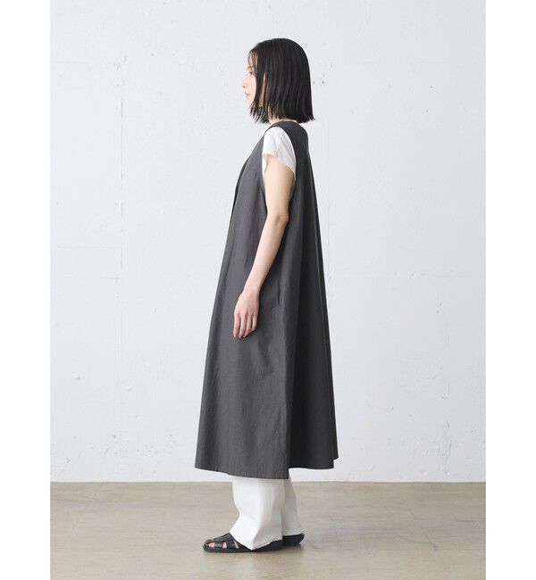 MidiUmi「MidiUmi Vネックロングジレワンピース」|ワンピース|