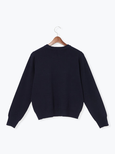 Te chichi「ラインストーンレタードニットプルオーバー」|ニット・セーター|