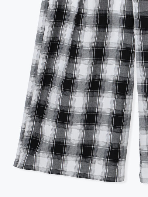 sm2rhythm「シャーリングチェックイージーパンツ」|その他|