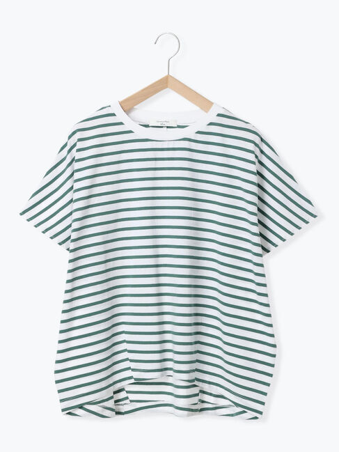 Samansa Mos2 blue「【USAコットン】アソートフレンチスリーブTシャツ」|Tシャツ・カットソー|