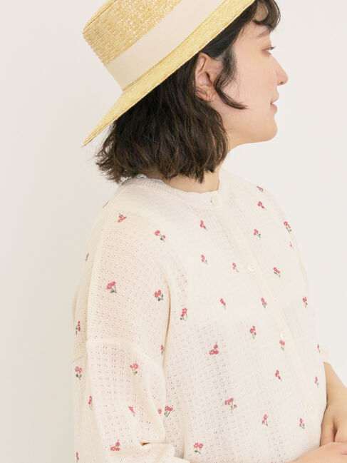 Samansa Mos2「小花柄プリントカーディガン」|カーディガン|