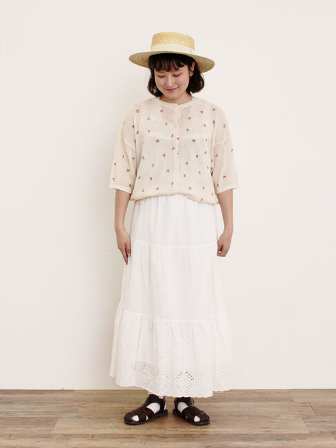 Samansa Mos2「小花柄プリントカーディガン」|カーディガン|