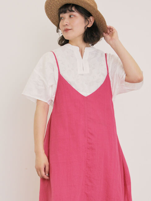 Samansa Mos2「レモン柄ジャカードチュニック」|シャツ・ブラウス|