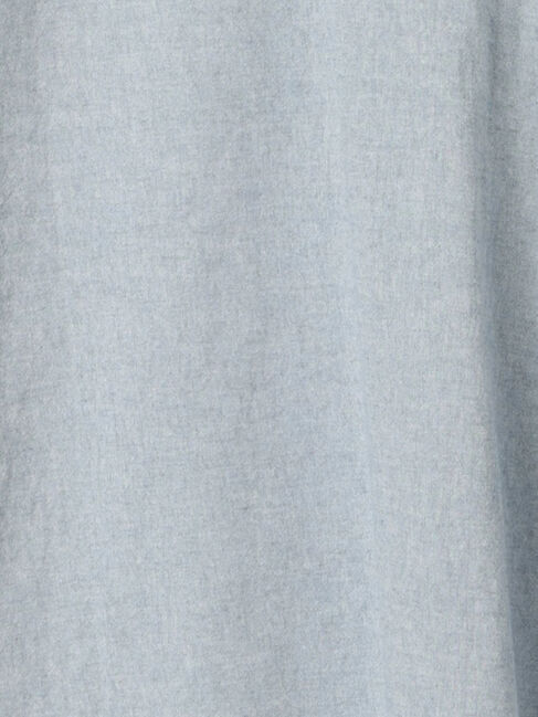 Samansa Mos2「【クールコットン】柄アソートクレリック袖タックブラウス」|シャツ・ブラウス|