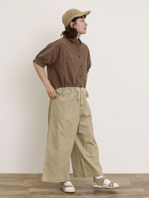 Samansa Mos2「【M/Lサイズ】ツイルストレートパンツ」|その他|